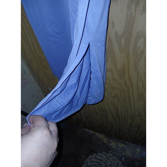 Double Zero Lovely Large Dress Womens Size Large Blue Sleeveless Side Slits - Picture 12 of 12
